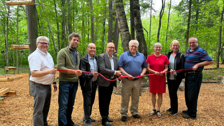 Inauguration officielle de nos nouveaux jeux d'hébertisme