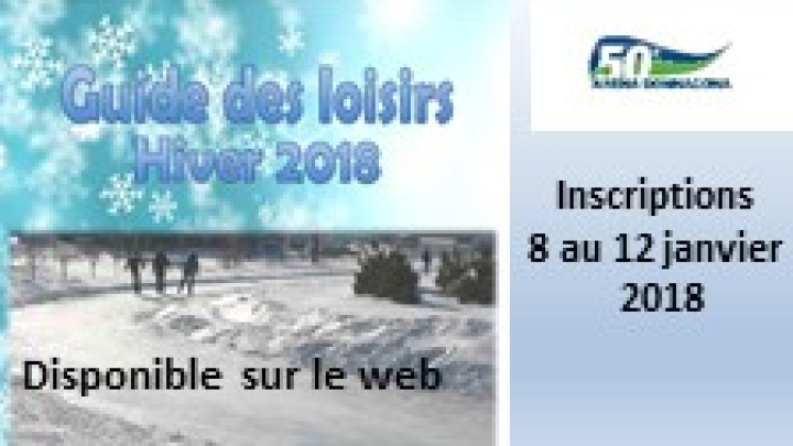 EN CE DÉBUT D'ANNÉE, ON S'ACTIVE-INSCRIPTIONS LOISIRS