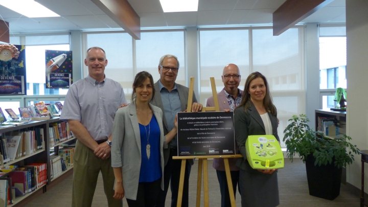 Acquisition d'un défibrillateur externe automatisé à la bibliothèque municipale scolaire de Donnacona