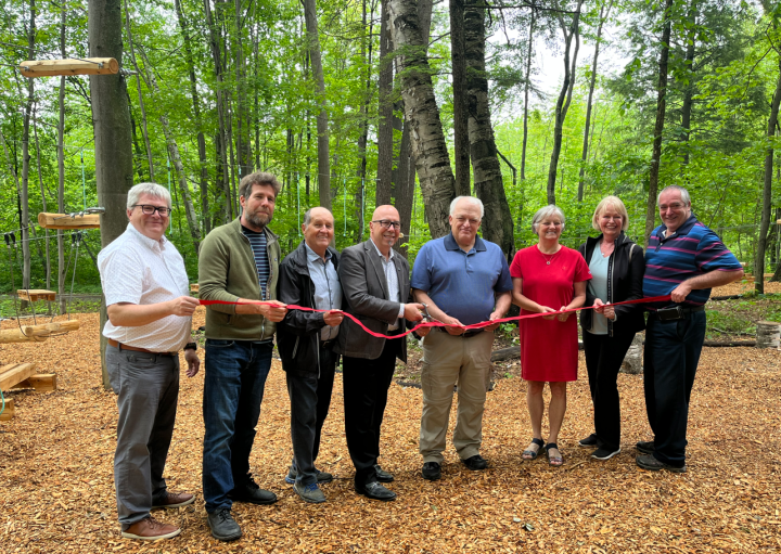 Inauguration officielle de nos nouveaux jeux d'hébertisme