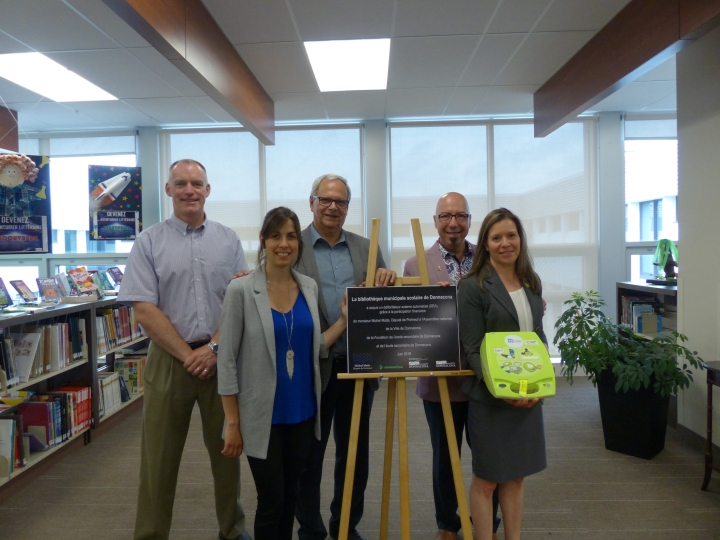 Acquisition d'un défibrillateur externe automatisé à la bibliothèque municipale scolaire de Donnacona