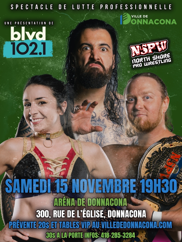 Mise en vente des billets - Gala de lutte professionnelle