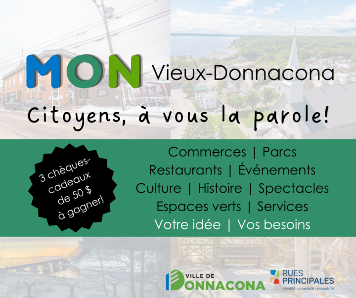 Contribuez au projet de Dynamisation du Vieux-Donnacona !